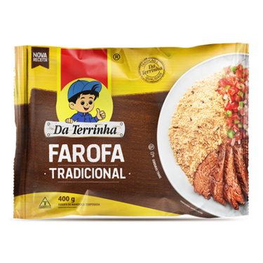 Farofa Tradicional 400g - Da Terrinha